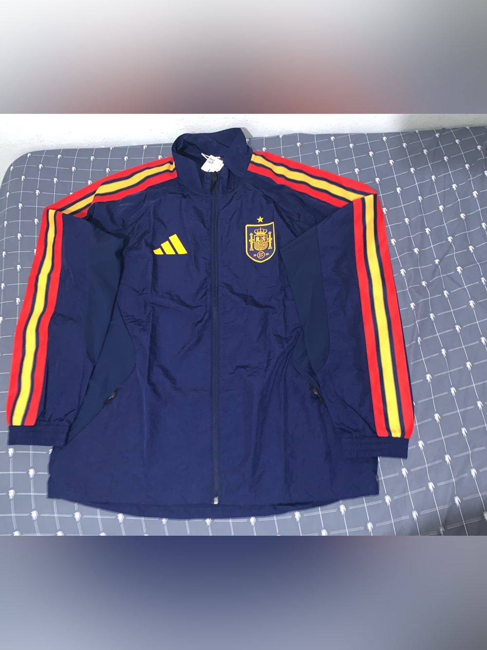 Adidas Spain Home Anthem Jacket JZ2253 Size: Large